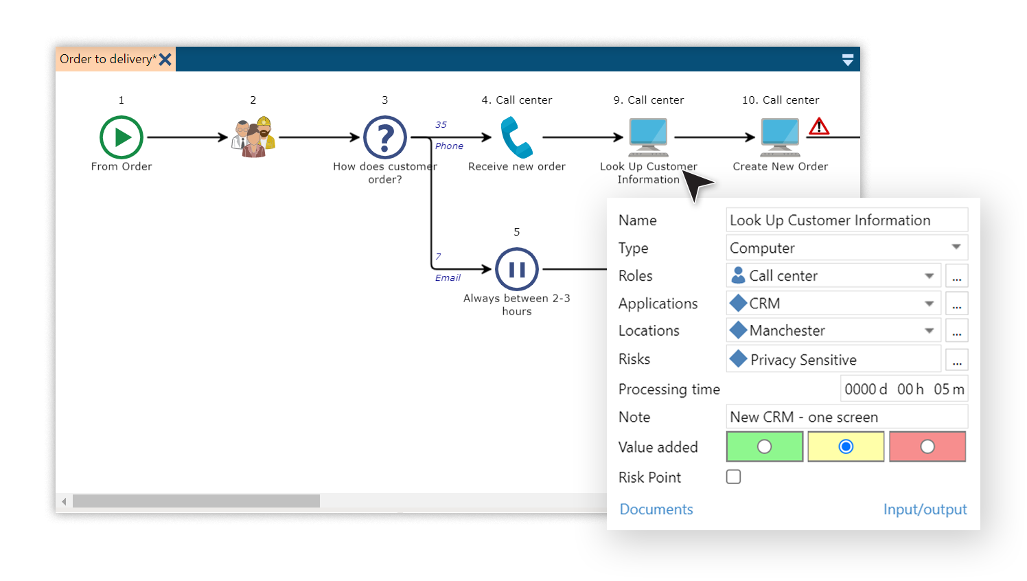 screenshot of Engage Process